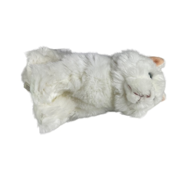 Webkins Signature Persian White Cat Gold Patch Vintage Ganz Plush Kitty No Code - Picture 14 of 16